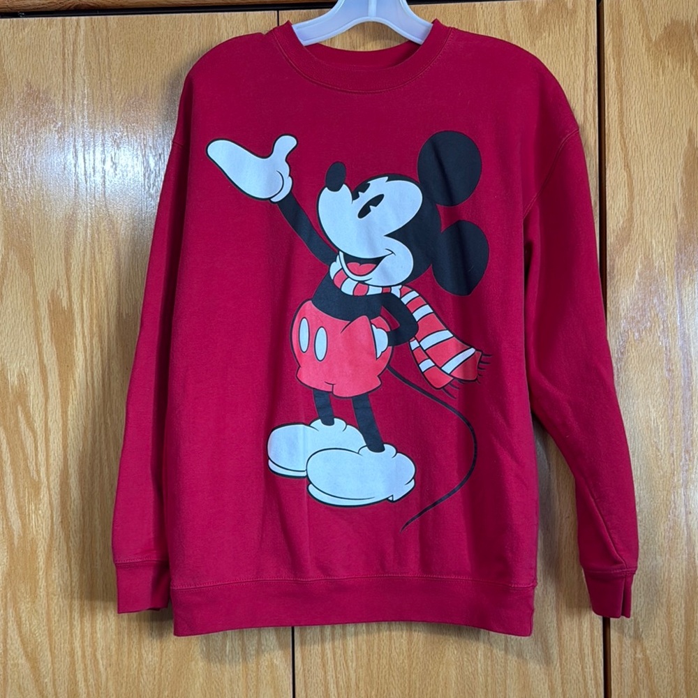 Red Disney Mickey Mouse Sweater